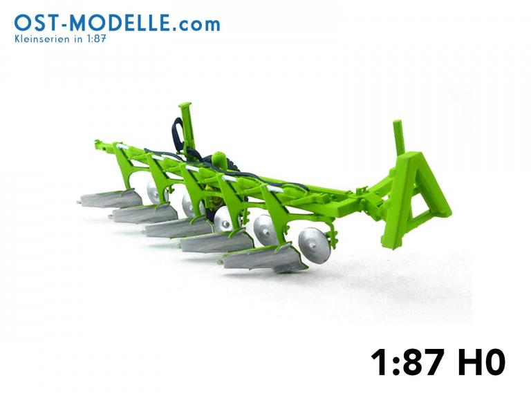 Aufsattelbeetpflug Fortschritt B551 Transportstellung grün neu